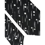 Dolce & Gabbana Black Dotted 100% Silk Adjustable Tie KRA3395