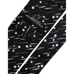 Dolce & Gabbana Black Dotted 100% Silk Adjustable Tie KRA3395
