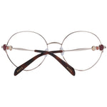 Emilio Pucci Red Women Glasses Frame, round full-rim metal design with branded case