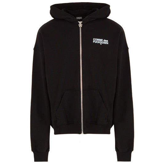 Comme Des Fuckdown Black Cotton Sweater CO-13488-XXL