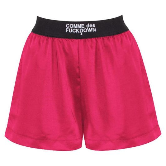 Comme Des Fuckdown Fuchsia Polyester Short Comme Des Fuckdown Maroon