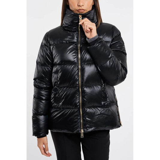 People Of Shibuya Black Polyester Jackets & Coat PE-13543-IT40|S
