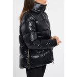 People Of Shibuya Black Polyester Jackets & Coat PE-13543-IT40|S