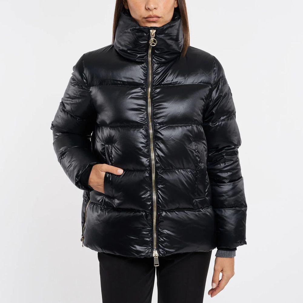 People Of Shibuya Black Polyester Jackets & Coat PE-13543-IT40|S