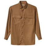 Hinnominate Brown Polyester Shirt HI-13560-M