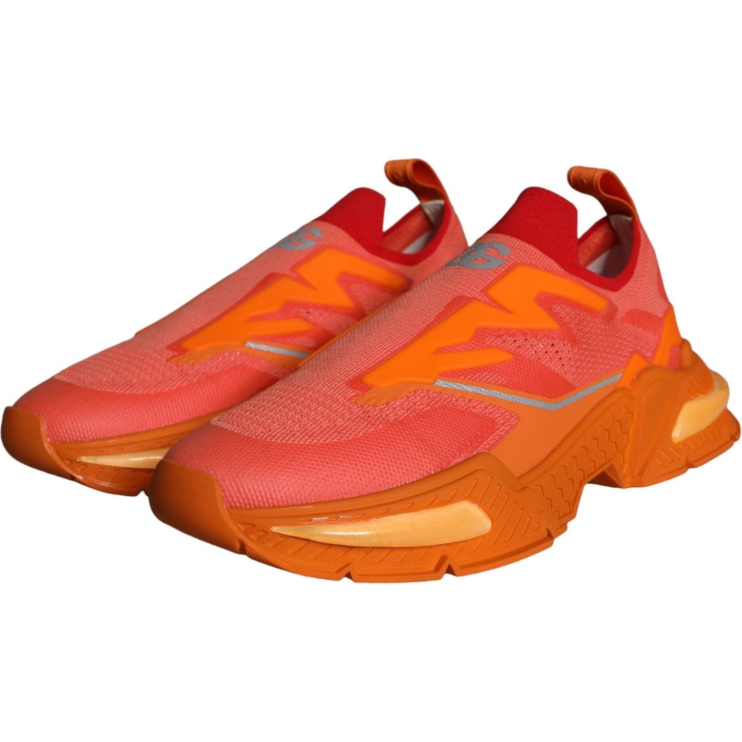 Dolce & Gabbana Orange Airmaster Low Top Men Sneakers Shoes MV5831-44