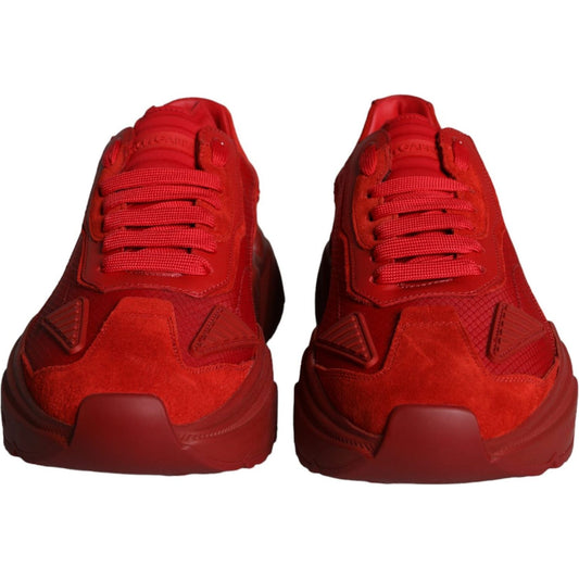 Dolce & Gabbana Red Leather Daymaster Low Top Sneakers Shoes MV5879-40