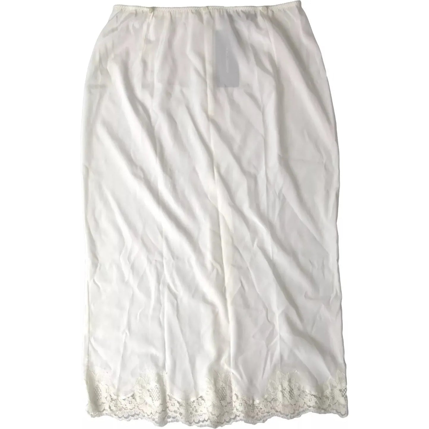 Dolce & Gabbana White Lingerie Half Slip Sleepwear Underwear BIK1743-42