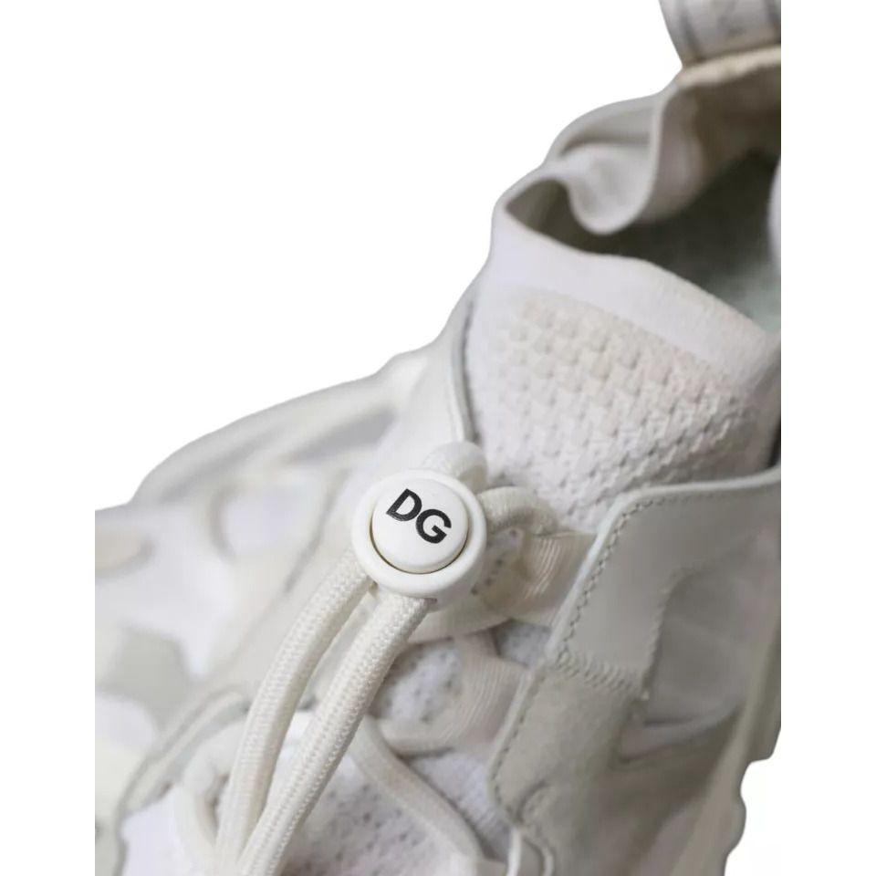 حذاء رياضي للمشي لمسافات طويلة من Dolce &amp; Gabbana باللون الأبيض الشبكي Sorrento