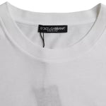 Dolce & Gabbana White Cotton Round Neck Short Sleeve T-shirt TSH86451-56