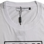 Dolce & Gabbana White Logo Round Neck Short Sleeves T-shirt TSH86425-52