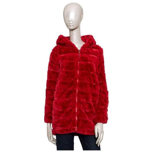 Baldinini Trend Red Polyester Women Jacket BA-24582-S