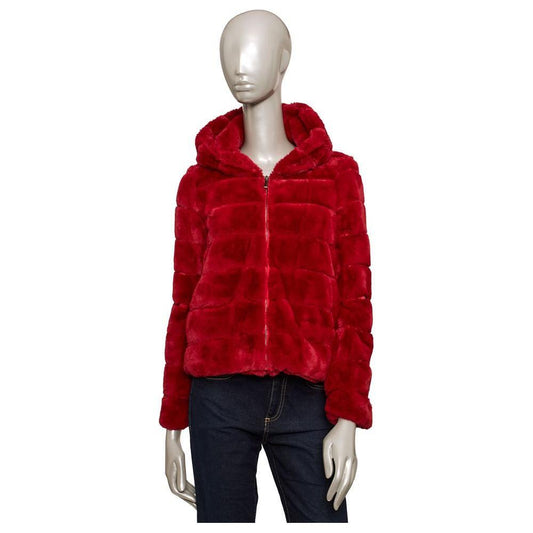 Baldinini Trend Red Polyester Women Jacket BA-24578-S