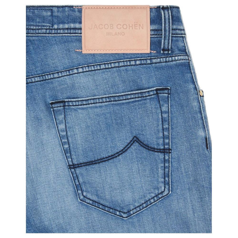 Jacob Cohen Light Blue Cotton Men Jeans JA-13763-IT40 | M