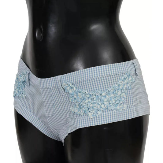 Ermanno Scervino Blue Beachwear Bottoms Swimsuit Shorts BIK812-IT3