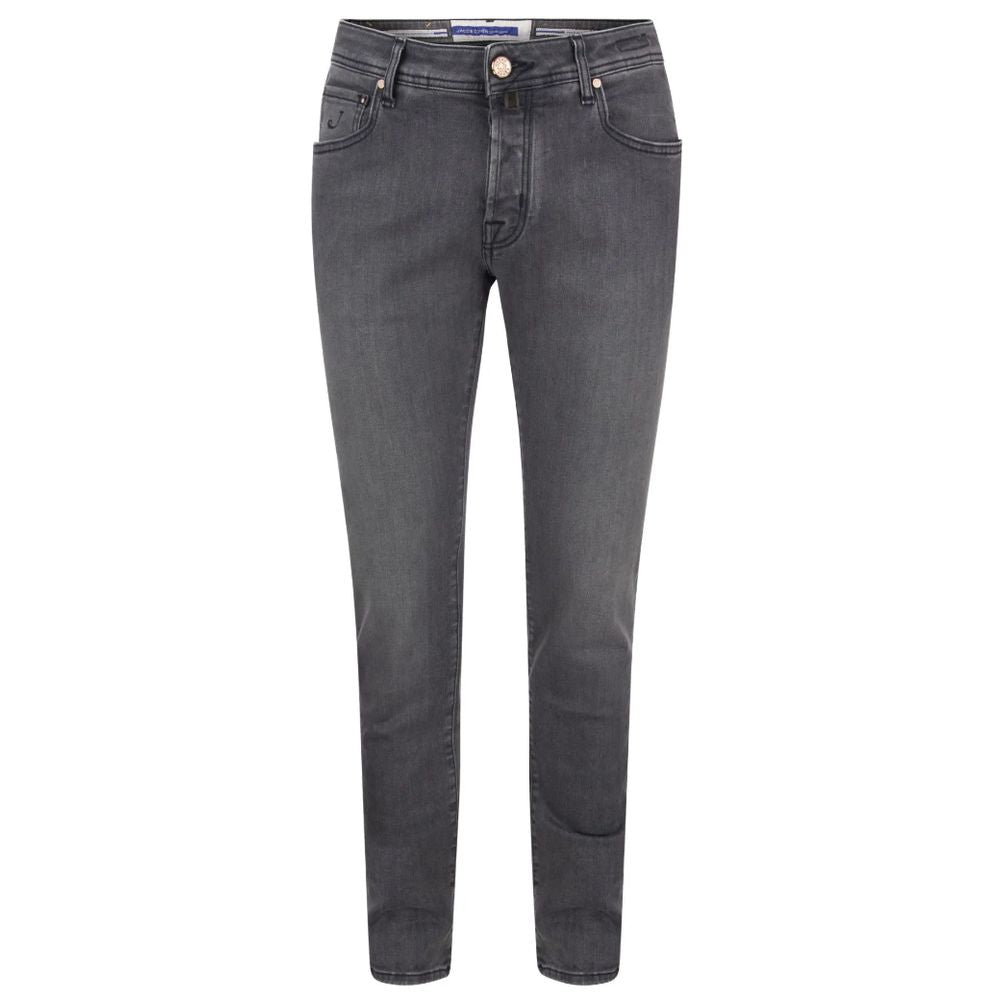 Jacob Cohen Gray Cotton Jeans & Pant JA-13778-W35