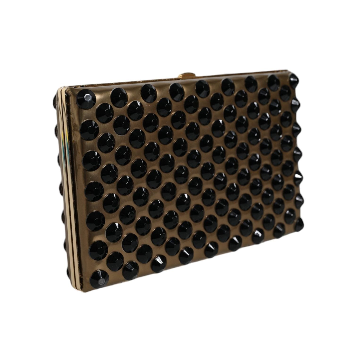 حقيبة كلاتش ذهبية من دولتشي آند غابانا للحفلات المسائية للنساء