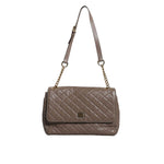 Dolce & Gabbana Brown Quilted Leather Shoulder Purse Satchel Bag