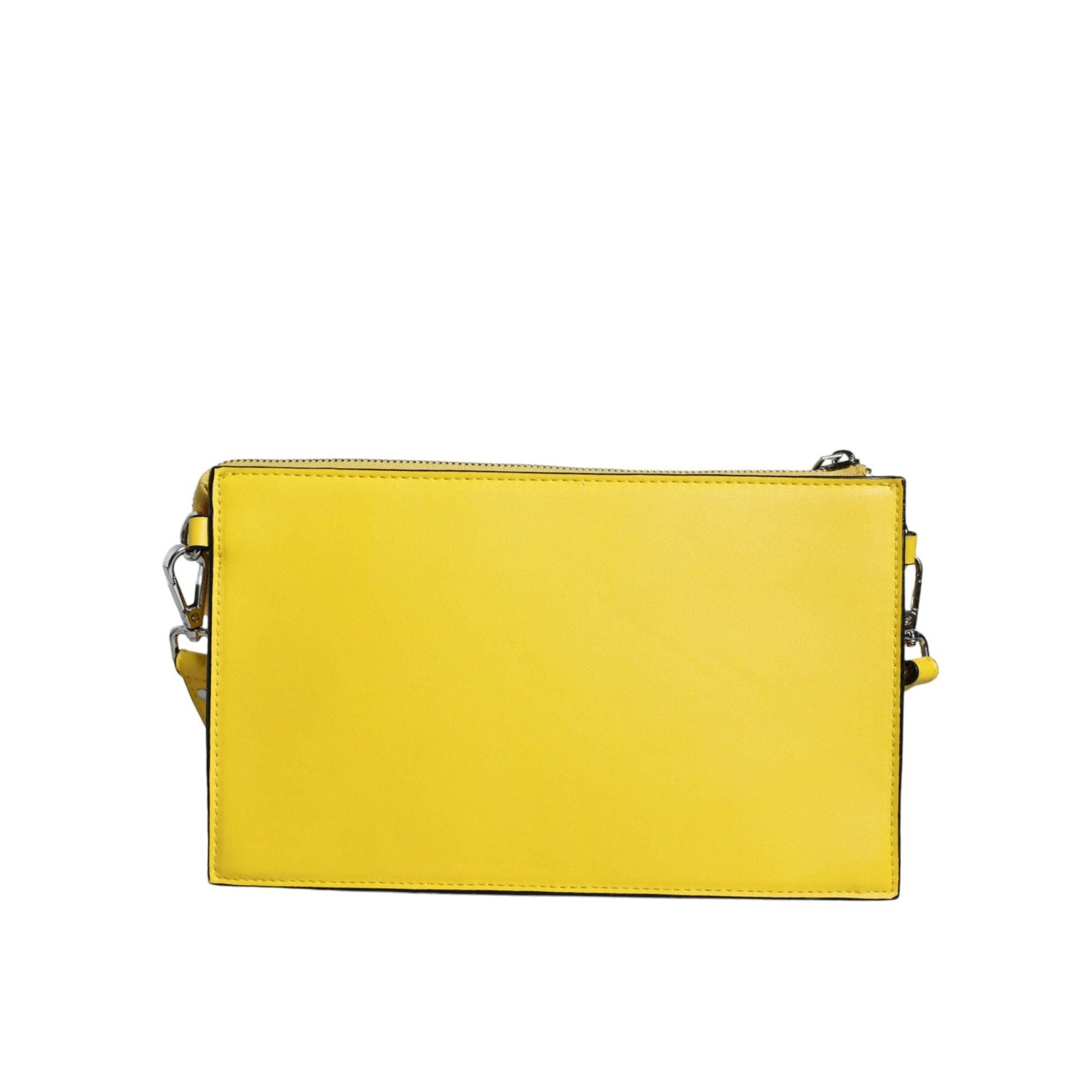 Front view with bag zipped and handles upright.