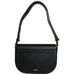 Versace Black Grainy Calf Leather Logo Crossbody Shoulder Bag BAG1612