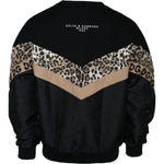 Dolce & Gabbana Black Leopard Crew Neck Sweatshirt Sweater TSH84514-54
