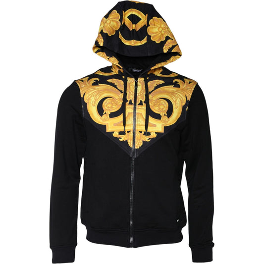 Versace Black Medusa Print Cotton Full Zip HoodieSweatshirt Sweater TSH86766-XL