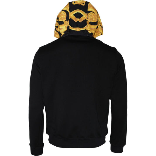Versace Black Medusa Print Cotton Full Zip HoodieSweatshirt Sweater TSH86766-XL