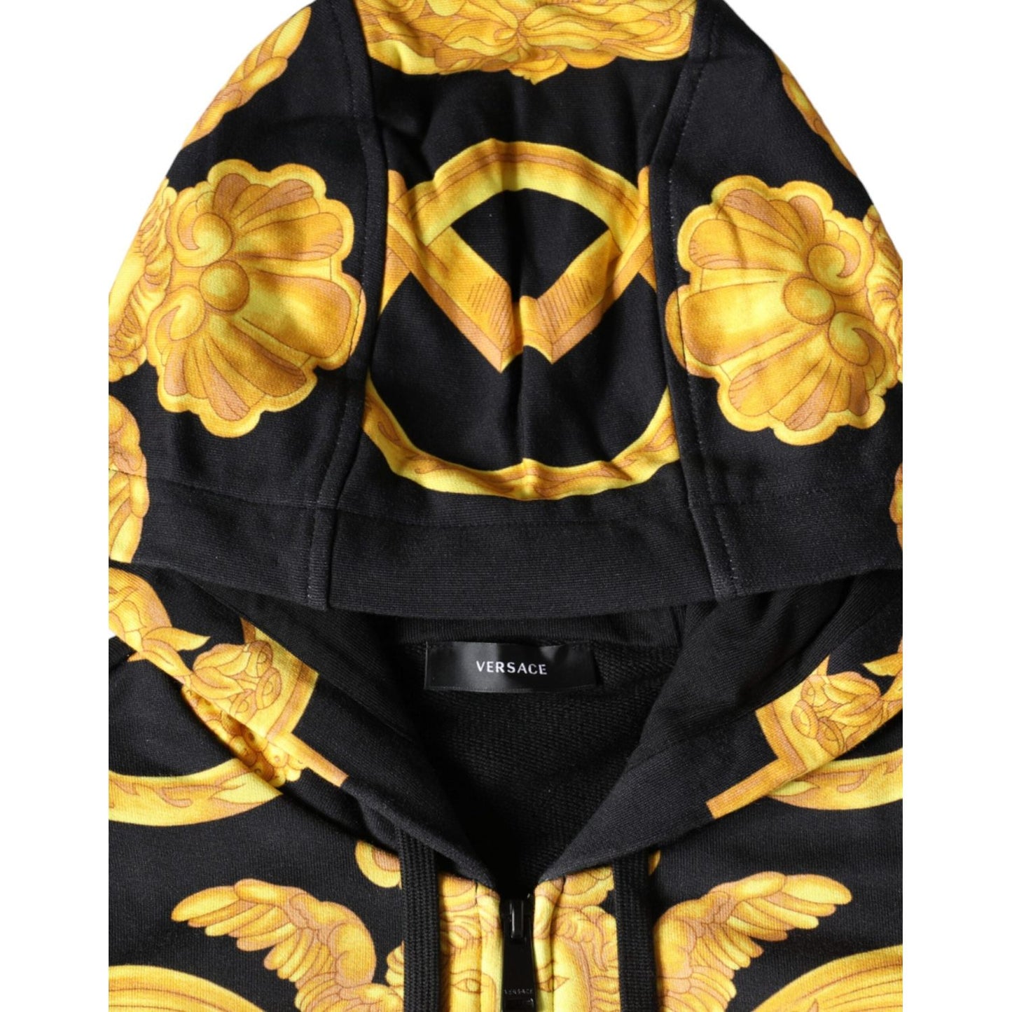 Versace Black Medusa Print Cotton Full Zip HoodieSweatshirt Sweater TSH86766-XL
