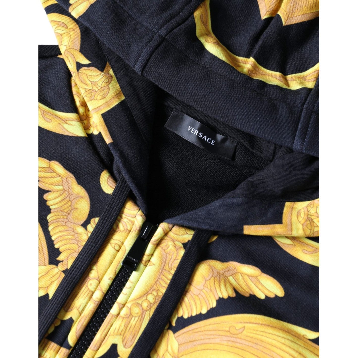 Versace Black Medusa Print Cotton Full Zip HoodieSweatshirt Sweater TSH86766-XL