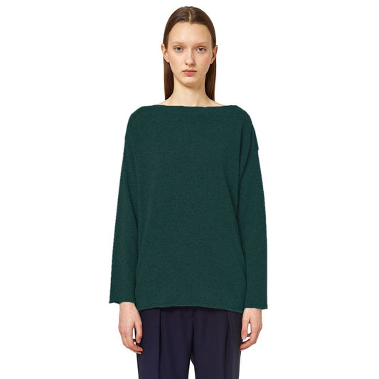 Alpha Studio Green Silk Sweater AL-13856-IT40|S