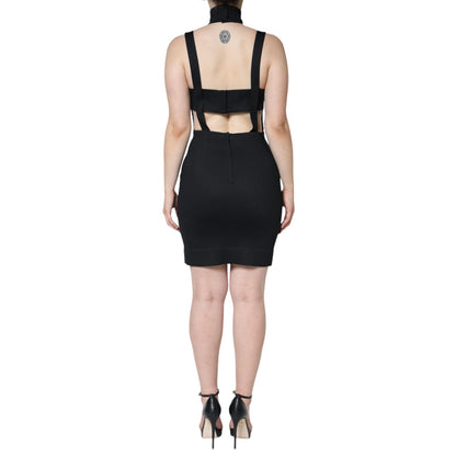 Dolce & Gabbana Black Cut Out Sleeveless Bodycon Mini Dress