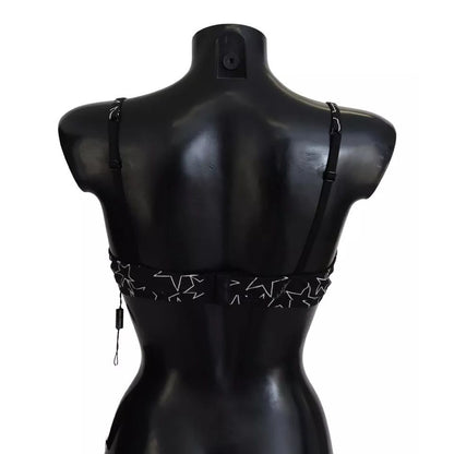 Dolce & Gabbana Black Millennials Star Non Wire Cotton Bra Underwear