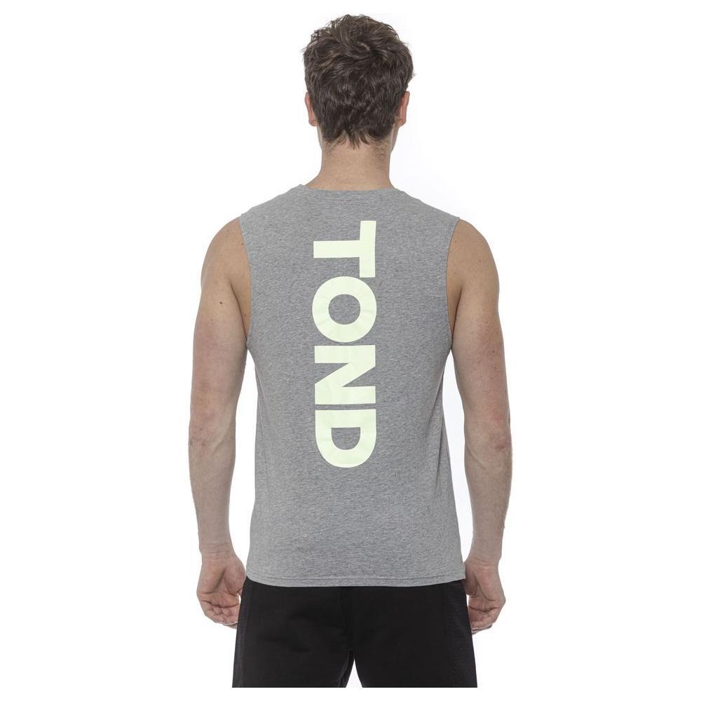 Tond Gray Cotton Men Tank Top TO-20047-M