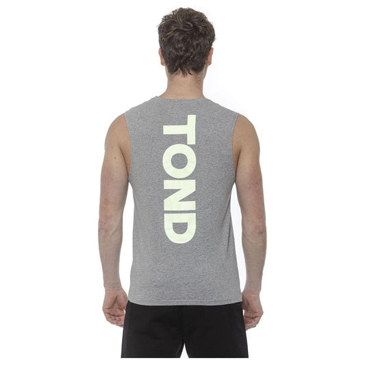 Tond Gray Cotton Men Tank Top TO-20047-M