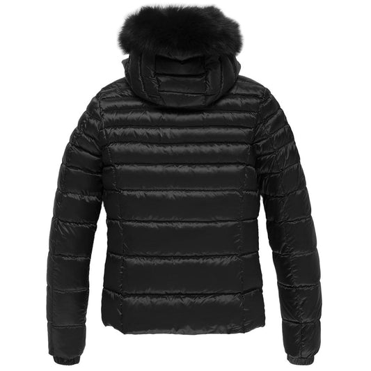 Refrigiwear Black Nylon Women Jacket RE-14053-XS