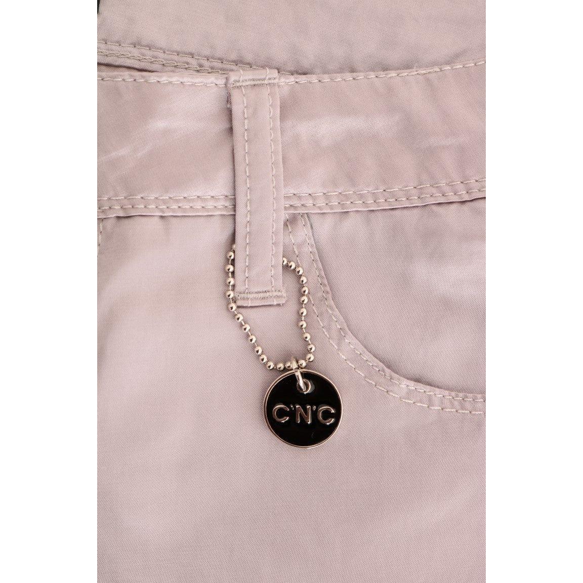 Costume National Beige Cotton Slim Fit Jeans