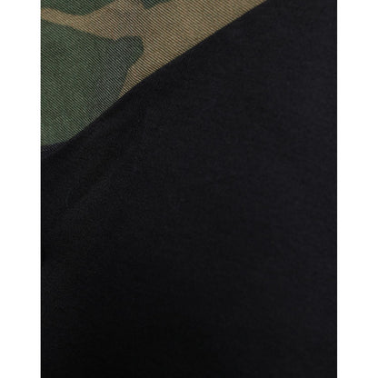 Dolce & Gabbana Multicolor Camouflage Patchwork DG Royal T-shirt