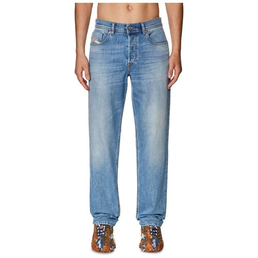 Diesel Light Blue Cotton Men's Regular-Fit Jean DI-14078-W30