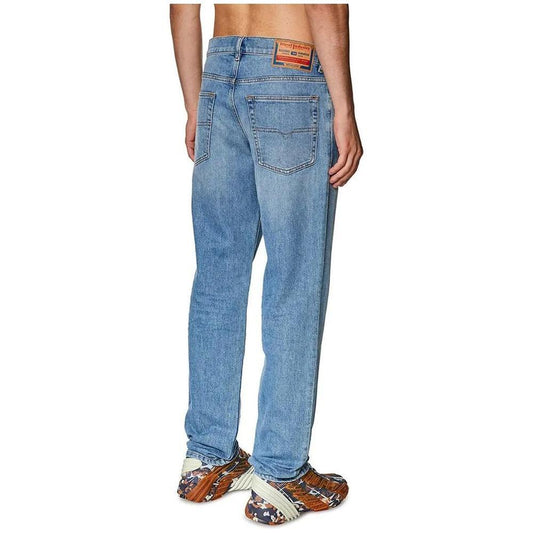 Diesel Light Blue Cotton Men's Regular-Fit Jean DI-14078-W30