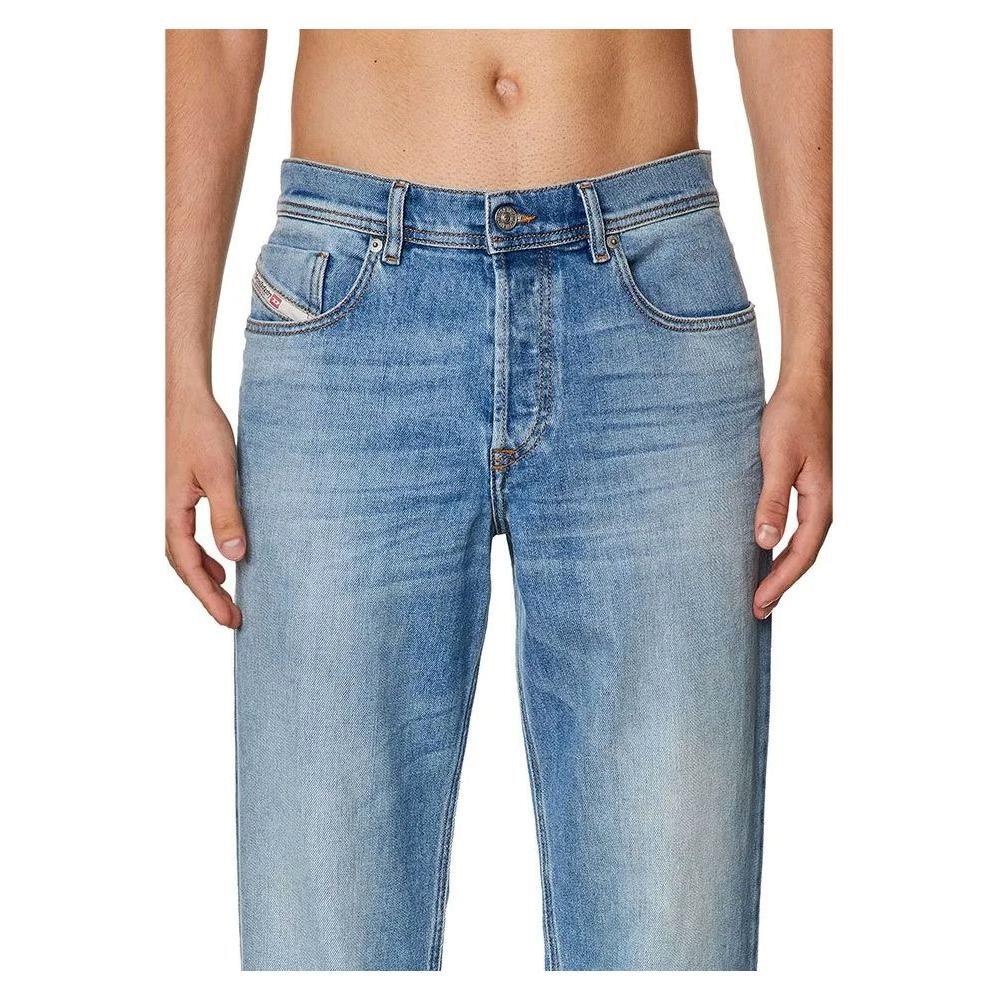 Diesel Light Blue Cotton Men's Regular-Fit Jean DI-14078-W30