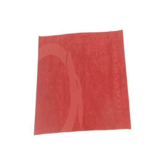 Trussardi Beachwear Red Cotton Men Swim Towel TR-24326-UNISEX