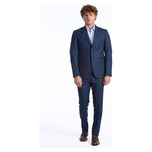 Baldinini Trend Blue Wool Men Blazer BA-24657-IT48 | M
