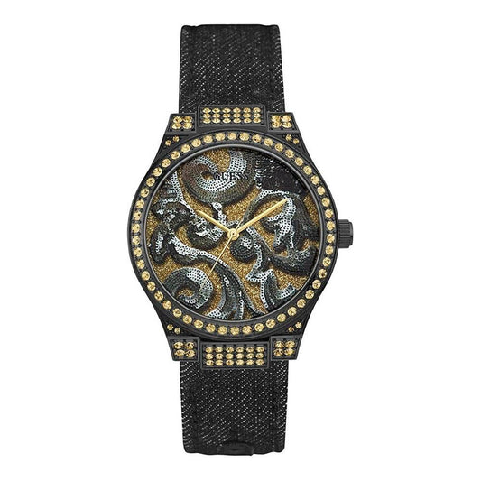 Guess Black Textile Watch Guess Dark Slate Gray