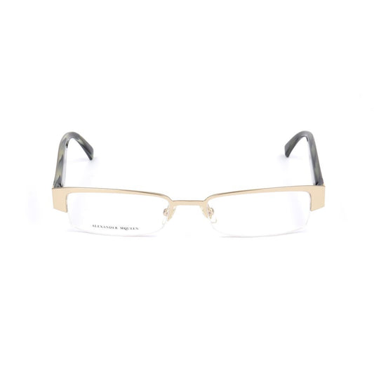 Alexander McQueen Gold Metal Glasses (Frames)