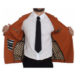 Dolce & Gabbana Orange Cotton Stretch Blazer GTT10104-4