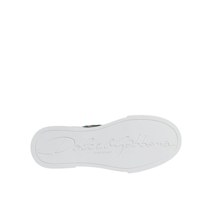 Dolce & Gabbana Multicolor Patchwork High Top Sneakers Shoes