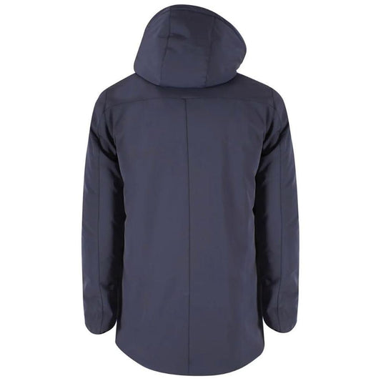Yes Zee Blue Nylon Jacket YE-14275-M