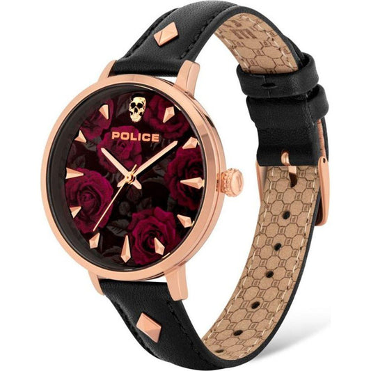 Police Black Leather Watch Police Tan