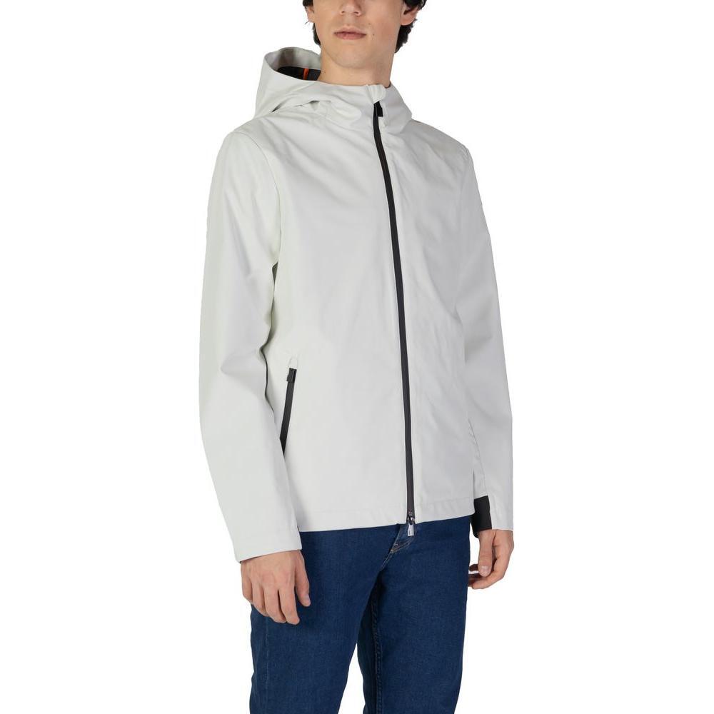 Suns Cream Polyester Jackets & Coat SU-15737100143-IT52 | XL