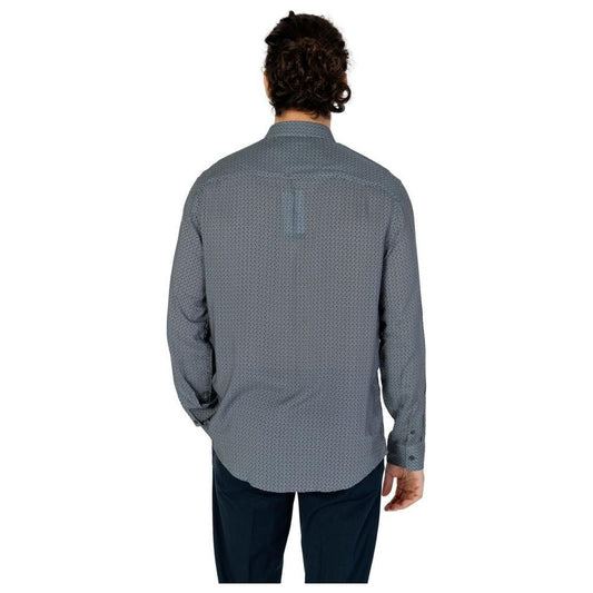 Armani Exchange Gray Viscose Shirt AR-13323400136-IT44 | S